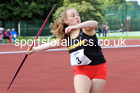 Girls Under-15s Javelin, 2022 Northern Inter Counties U17s and U15s Track and Field, York, Thursday, June 2nd. Photo: David T. Hewitson/Sports for All Pics